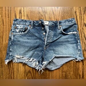 AGOLDE Distressed Denim Shorts - Size 29